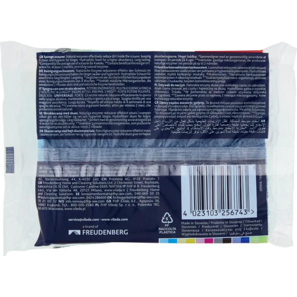 Vileda Pro Clean Spugna Abrasiva 2 Pezzi