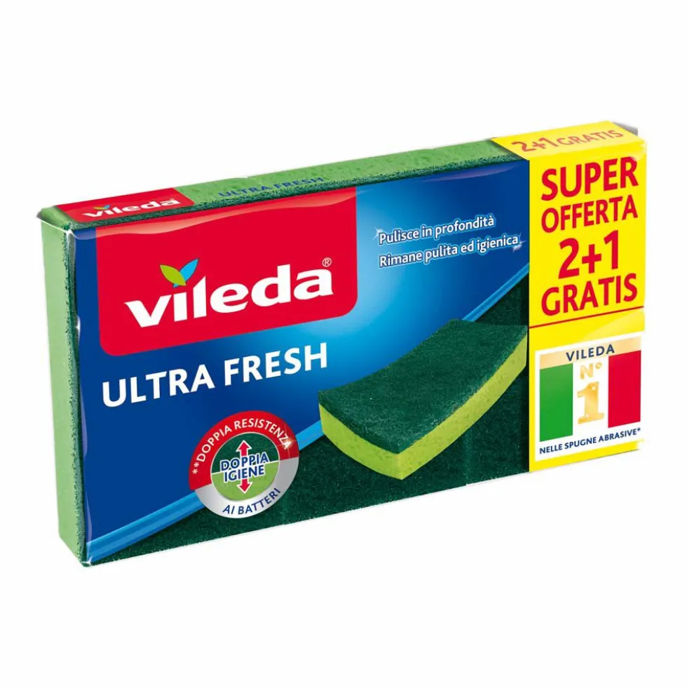 Vileda Spugne Ultra Fresh 3 Pezzi