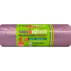 Virosac Sacco Rifiuti Viola 70x110 cm
