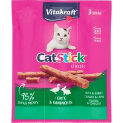 Vitakraft CatStick Classic Anatra & Coniglio 3 Sticks 18 g
