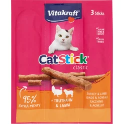 Vitakraft CatStick Classic Tacchino & Agnello 3 Sticks 18 g