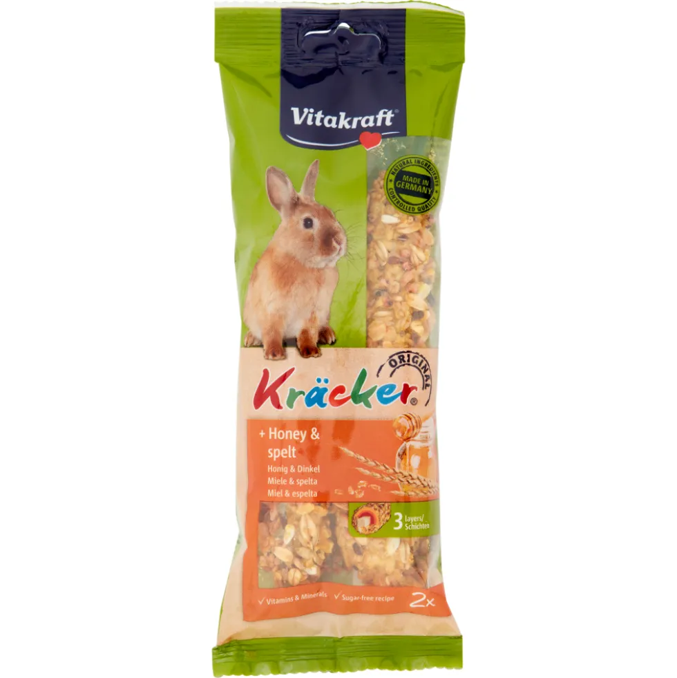Vitakraft Kräcker Original + Miele & Spelta Conigli Nani 112 g