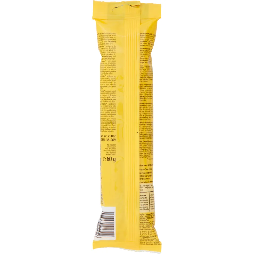 Vitakraft Kräcker Original + Miele & Sesamo Pappagallini Ondulati 2 Pezzi 60 g