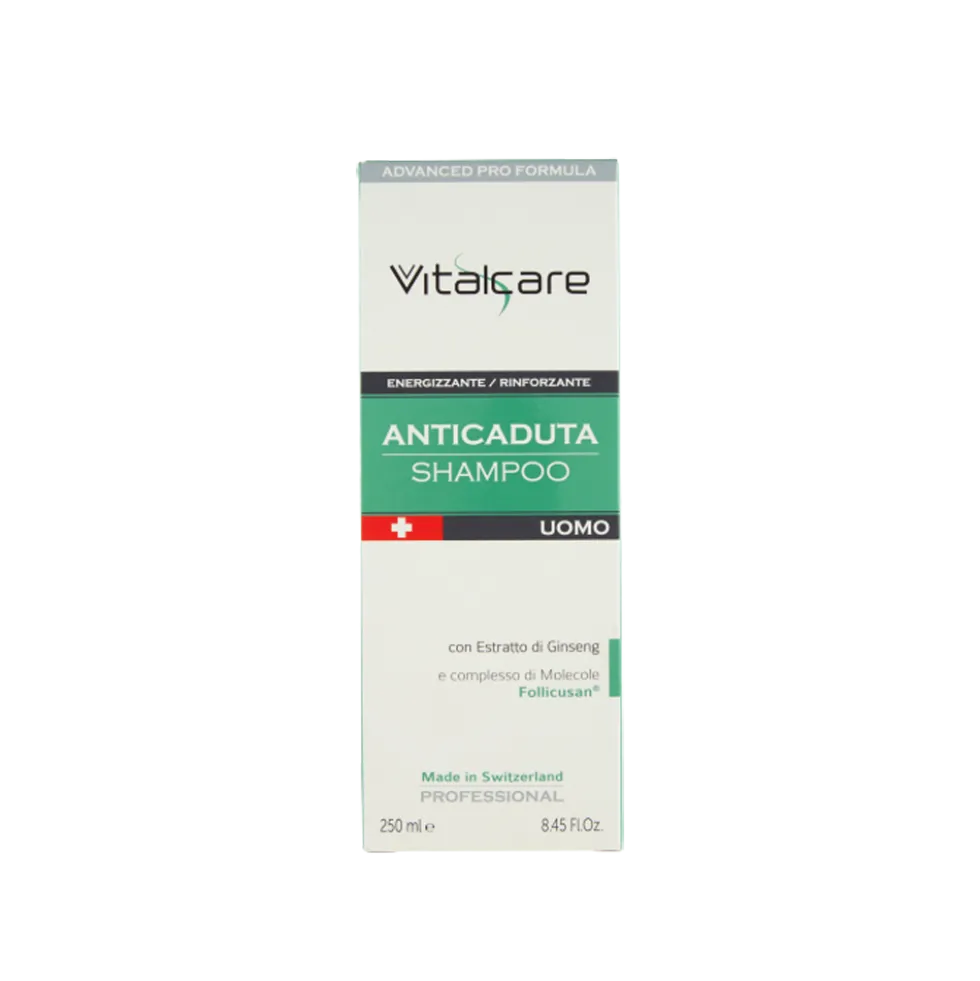 Vitalcare Professional Anticaduta Shampoo Uomo Energizzante Rinforzante 250 ml