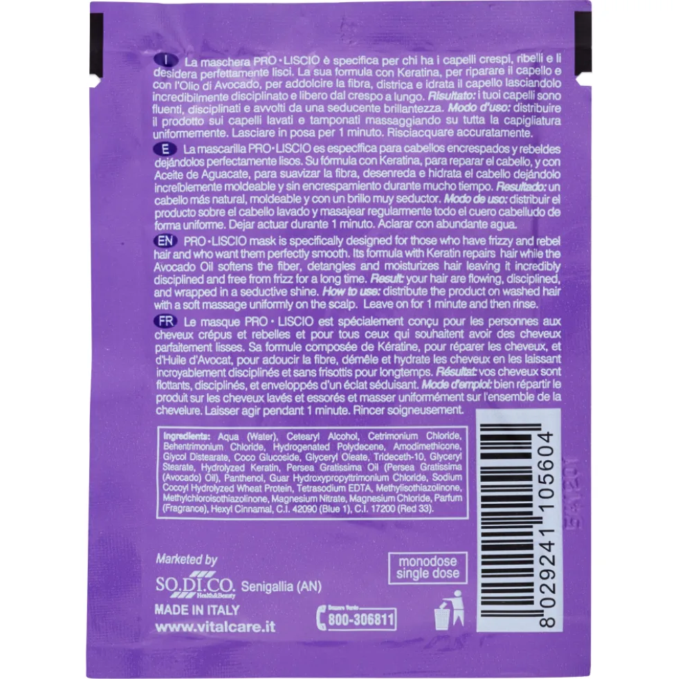 Vitalcare Pro Liscio Maschera Capelli Crespi 25ml