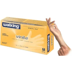 Walking Guanti in Vinile Taglia M 100 Pezzi