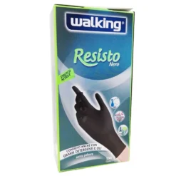 Walking Resisto Guanti Monouso in Nitrile Taglia L 100 pezzi