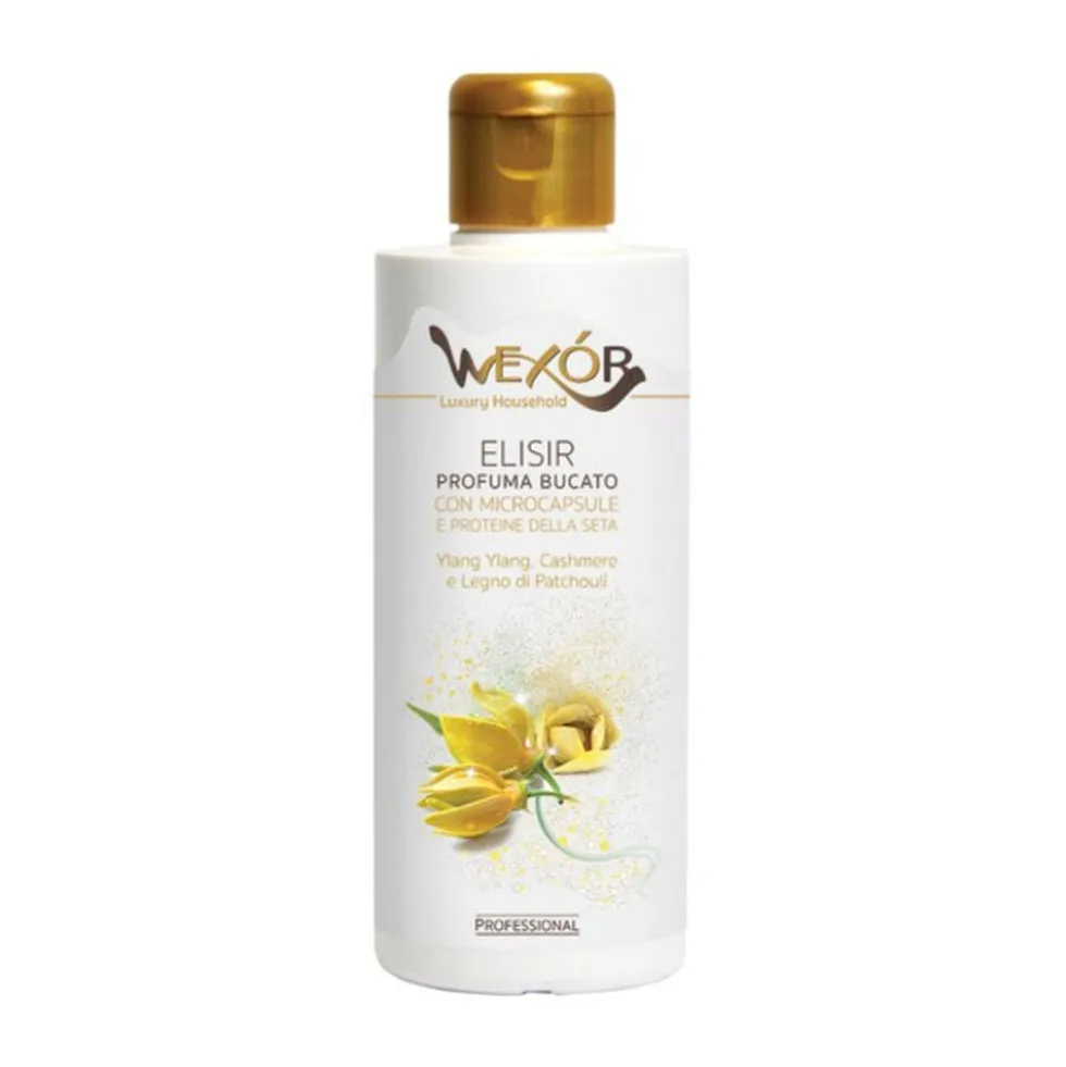 Wexor Elisir Profuma Bucato Ylang Ylang, Cashmere e Legno di Patchouli 200 ml