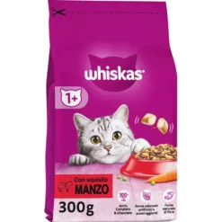 Whiskas Cat Adult 1+ Croccantini al Manzo 300 gr
