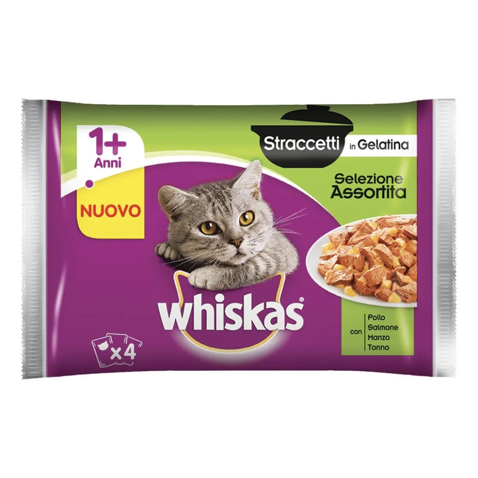Whiskas Cat Straccetti Assortito 4x85 g