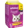 Whiskas Pranzetti Carni Bianche in Salsa con Pollo e Tacchino 6x50 g