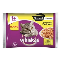 Whiskas Pure Delight Selezione Delicata Tenerezze in Gelatina (1+ Years) 4 Buste 85 g