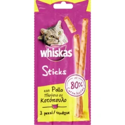 Whiskas Sticks Snack Gatto con Pollo 3 Pezzi 18 g