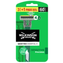 Wilkinson Sword Rasoio usa&getta Quattro Essential 4 Sensitive 3+1