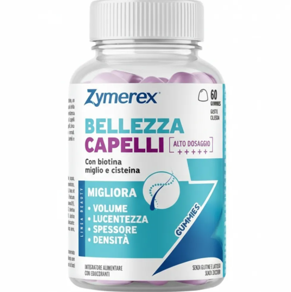Zymerex Gummies Bellezza Capelli Integratore 60 Pezzi